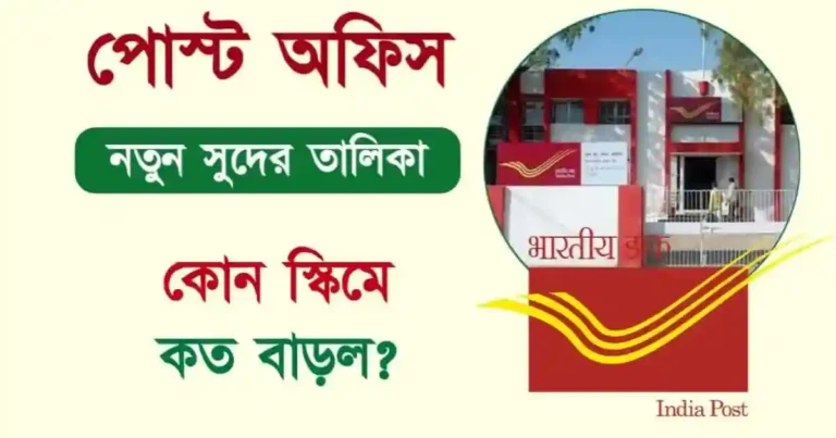 Post Office Interest Rate (পোস্ট অফিস সুদের হার)